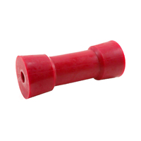 Soft Red Poly Sydney Keel Roller 150x65mm x 17mm Bore
