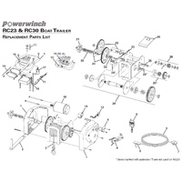 Powerwinch Spare Parts Guide for RC23 & RC30 Trailer Winch