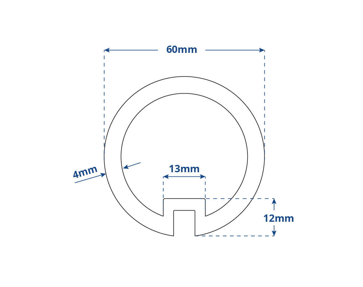 Base mounting dimensions