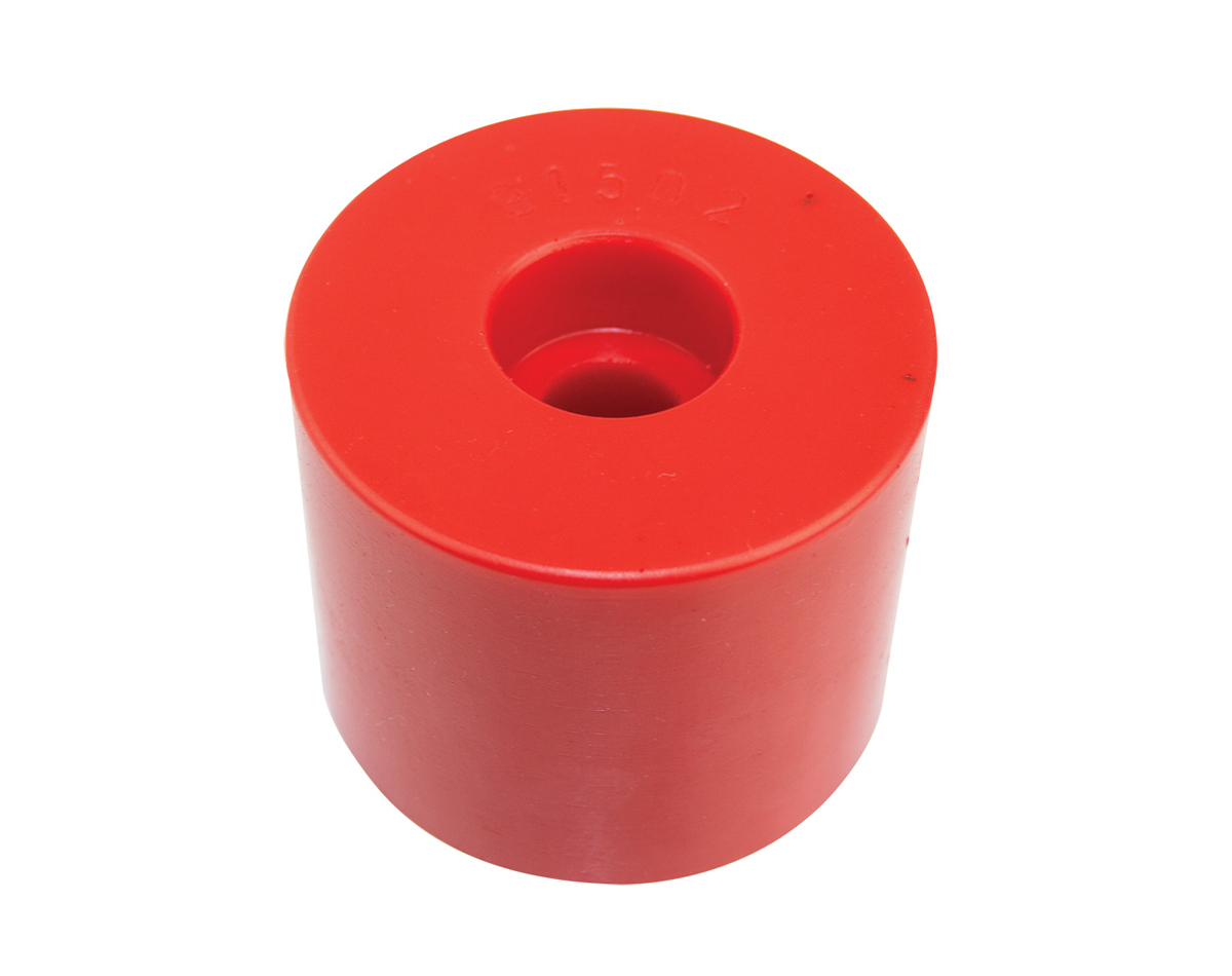 Soft Red Polyurethane Transom Roller Round 65x75mm