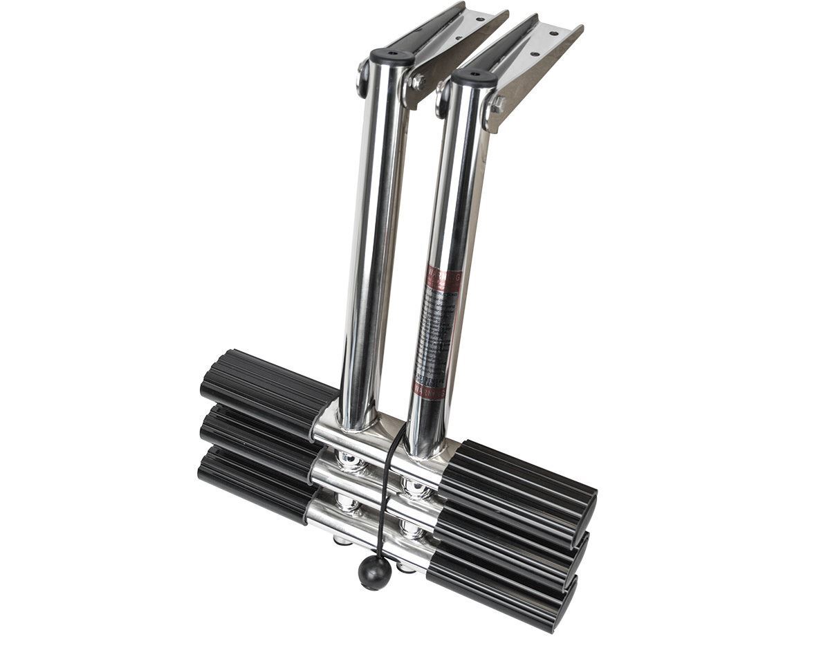 Heavy-Duty Telescopic Dive Ladder (3-step) - retracted
