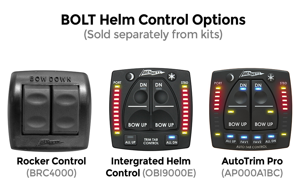 Control options (sold separately)