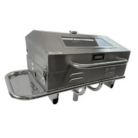 Portable Stainless Steel BBQ Complete Set with Rail Mount Rack