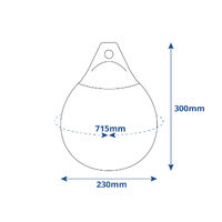 Fender Buoy SMC9 White/Blue 230mm (9-Inch)
