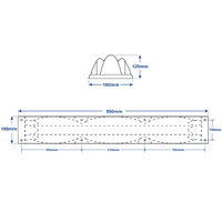 Fender Dock B90 Blue 950x180x120mm