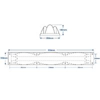 Fender Dock B100 Blue 950x350x180mm