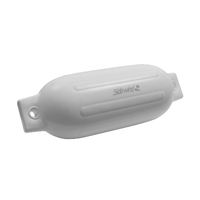 Boat Fender R40 Fender White 685x215mm with Lanyard 2 Pack