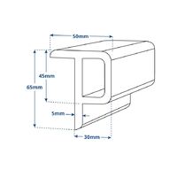 Fender - Pontoon 'P' Section  PVC White