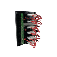 Water Resistant Wave 6 Gang Switch Panel with Circuit Breaker 