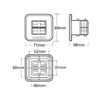 Narva Flush Mount Dual 50A Anderson Connector