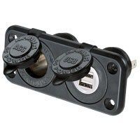 Heavy Duty Twin Accessory-Dual USB Sockets