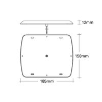 LED Square Interior Lamp with Touch On/Dim/Off Switch