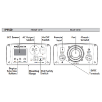 Projecta 12V 1500w Pure Sine Wave Inverter with Remote Control Display