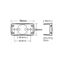 LED Side Marker Lamp Red Amber Multivolt