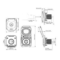 Scanstrut Ventura Series 12V Power Outlet