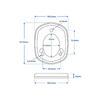 Rod Holder Bezel Accent Ring with Blue LED