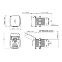 Scanstrut Flip Pro Dual USB-A & USB-C Socket