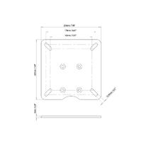 Scanstrut Modular Dual PowerTower Radome Plate 2 for Furuno