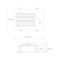 Aquatic AV Bluecube6 Hide Away Marine Stereo
