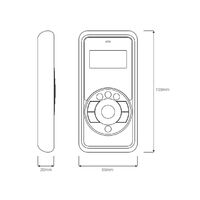 Aquatic AV RF610 Handheld Remote Control with Receiver and Charging Cable