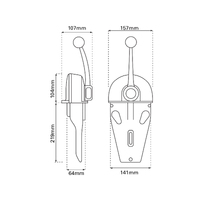 Ultraflex B103 Series Top Mount Engine Control Single Lever