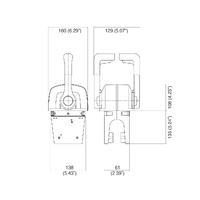 Ultraflex B666 Top Mount Engine Control Twin Lever