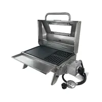 Portable Stainless Steel BBQ Complete Set with Rail Mount Rack