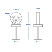 Spare Pivot for Bait Board Leg