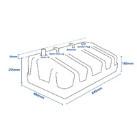 New Era Plastic Fuel Tank 75L with 38mm Deck Fill