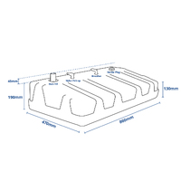 New Era Plastic Fuel Tank 50L with 38mm Deck Fill