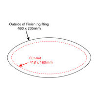 Elliptical Opening Portlight Stainless Steel 418x160mm