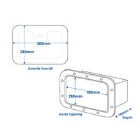 Osculati Premium Storage Hatch with Box 380x280mm White