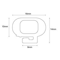 Bomar Replacement Gasket Seal for Low Profile Extruded Hatches with 9mm Lens (sold per foot)