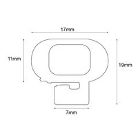 Bomar Replacement Gasket Seal for Low Profile Extruded Hatches with 6mm Lens (sold per foot)