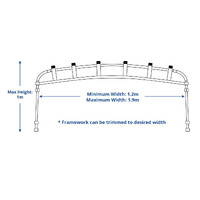 Rocket Launcher Clamp On Width 1.2m - 1.9m