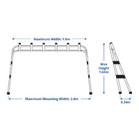 Rocket Launcher Free Standing Width 2.4m