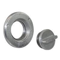 Drain Bung and Base Aluminium Weld-On with 1-1/2’’ UNF Thread Plug