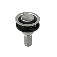 Fuel Tank Breather Vent Stainless Steel Recessed Straight 16mm Hose