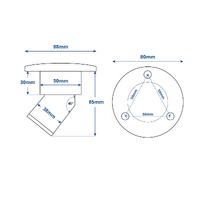 Deck Fill Lockable 45deg with Key Stainless Steel Fuel 38mm