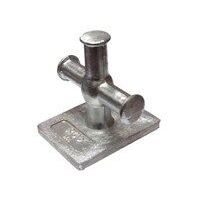 Aluminium Cross Bollard Weld-On 4''