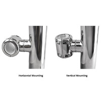 Rod Holder Stainless Steel Clamp-On Adjustable Rail Mount