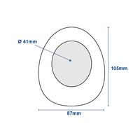 Rod Holder Raw Cast Aluminium Weld-In 30deg Angled Head