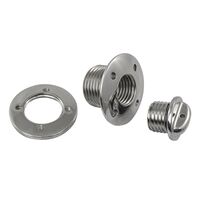 Drain Plug Polished Stainless Steel