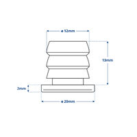 Quick TINA Series Mini LED Courtesy Light Blue White Housing