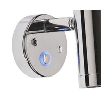 Interior Reading Lamp Chrome Finish with Touch Dim Switch Cool White