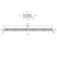 Curved LED Light Bar 1354mm 23040Lm