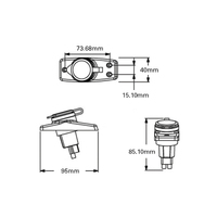 Light Pole 360 Degree LED Stainless Steel Plug-In Base & Round Head 600mm