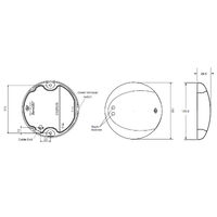 Hella Marine EuroLED 130 White LED Touch Lamp White Housing 