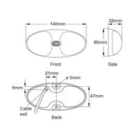Hella Marine DuraLED 12 Lamp with Switch White