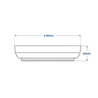 Quick TIM Series LED Downlight Stainless Steel Rim Warm White